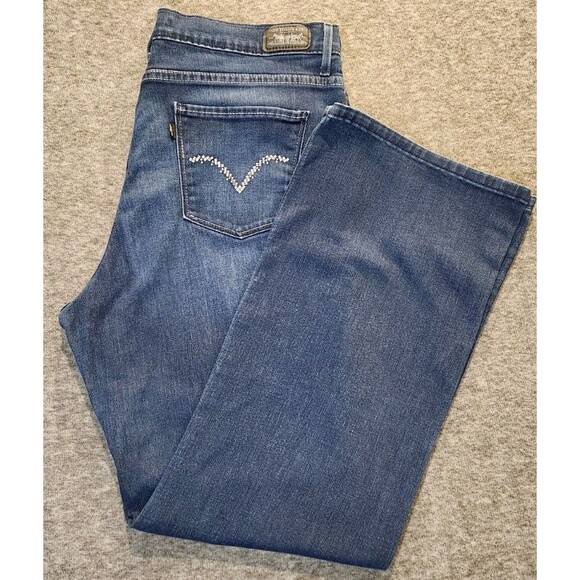 Levis 512 Perfectly Slimming Bootcut Jeans Size 18 M Measurements in Description - Picture 1 of 16